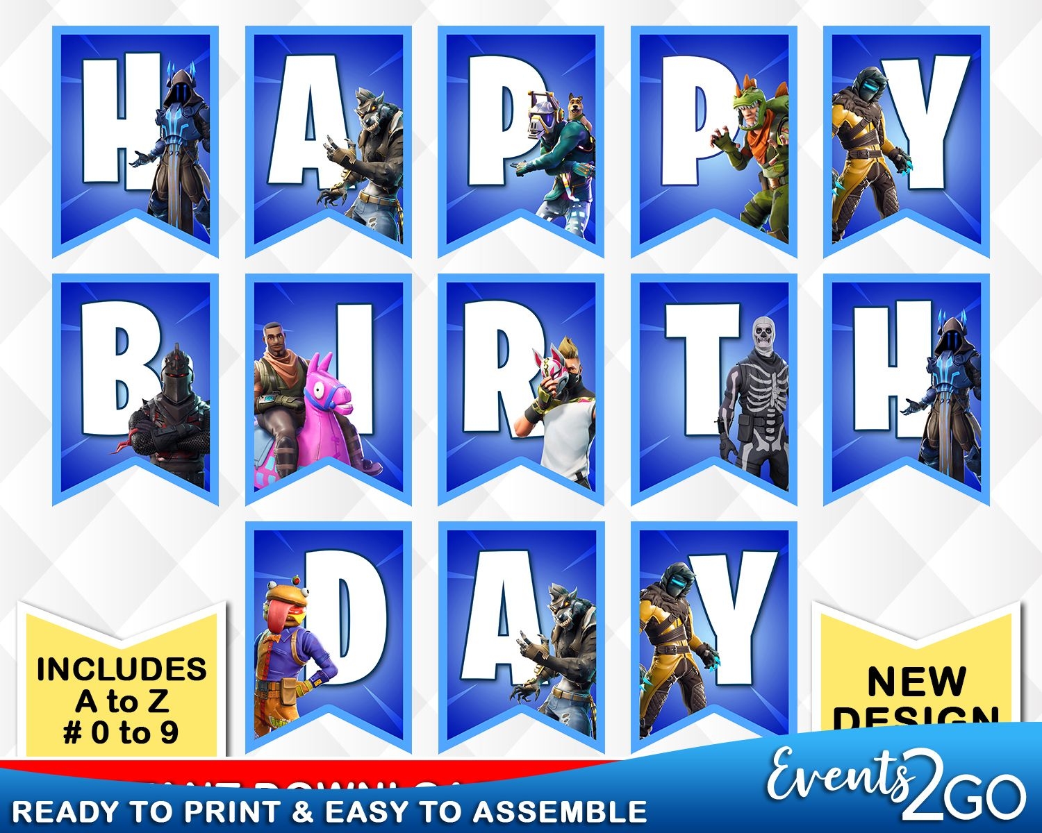 Fortnite Party Banner Battle Royale Birthday Party