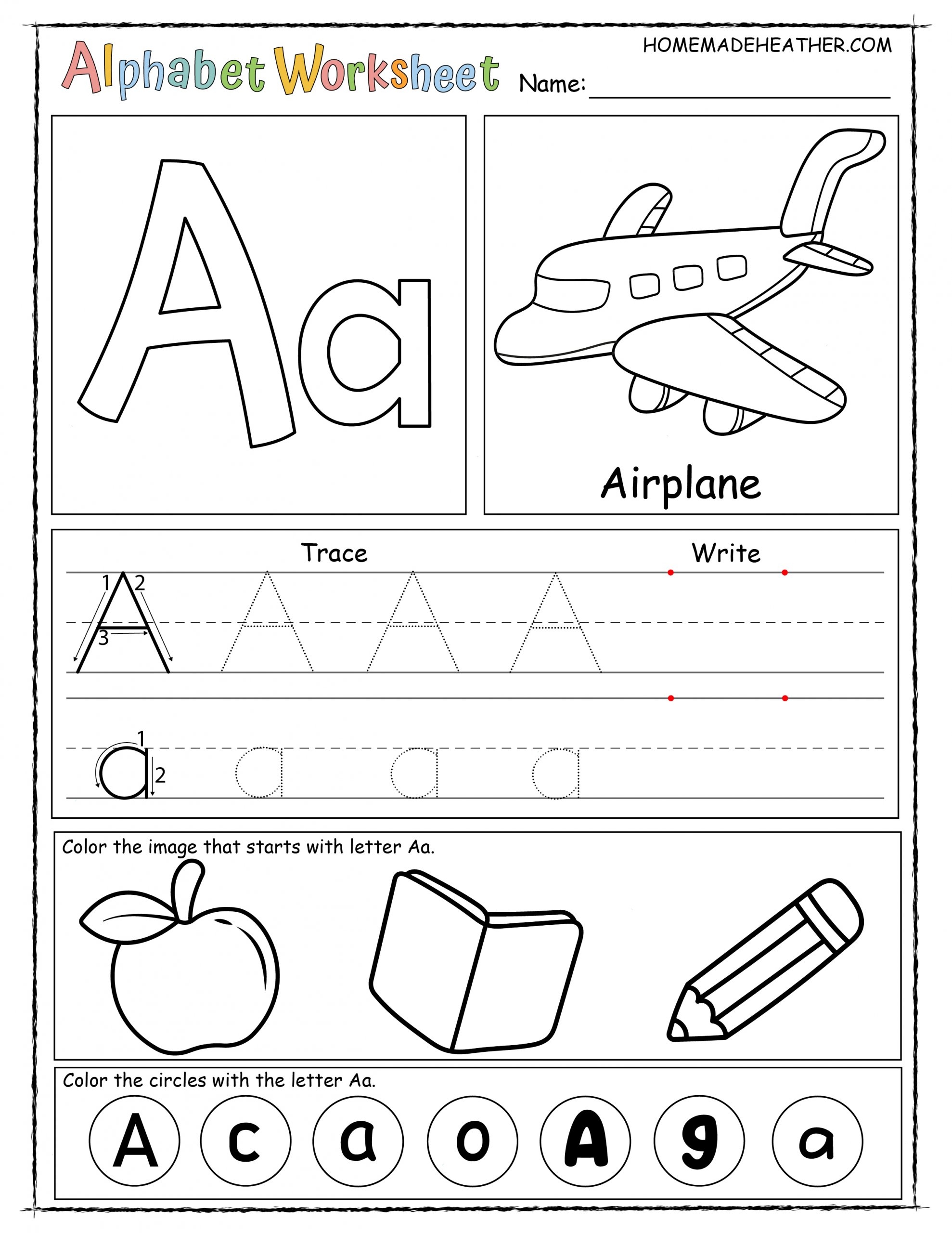 Free Printable Alphabet Pages