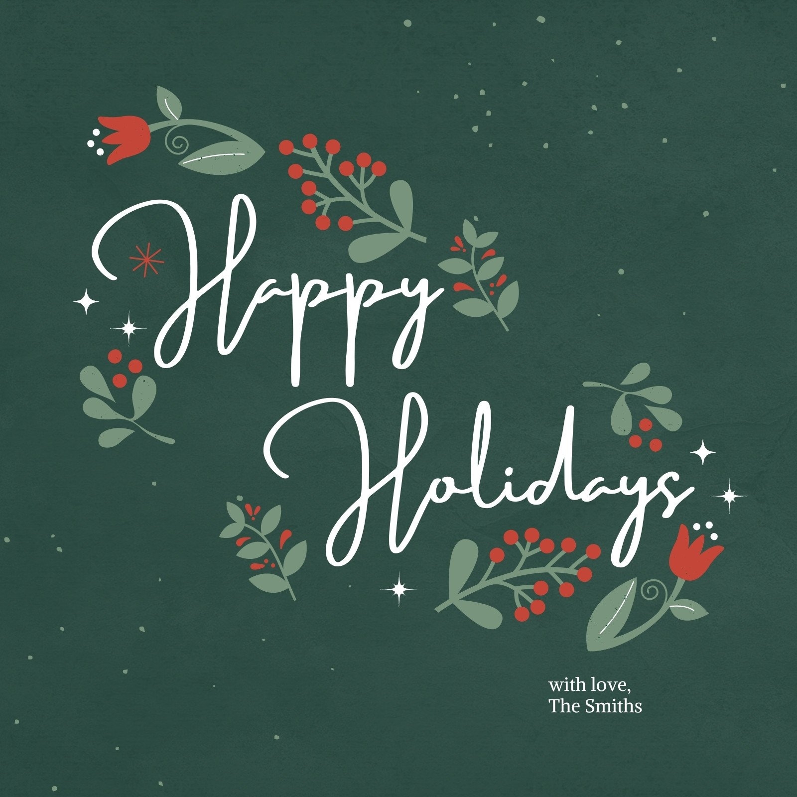 Free And Customizable Happy Holidays Templates