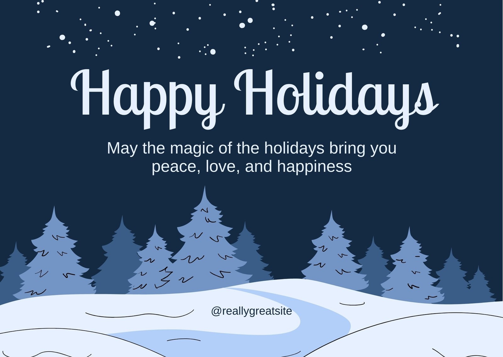 Free And Customizable Happy Holidays Templates