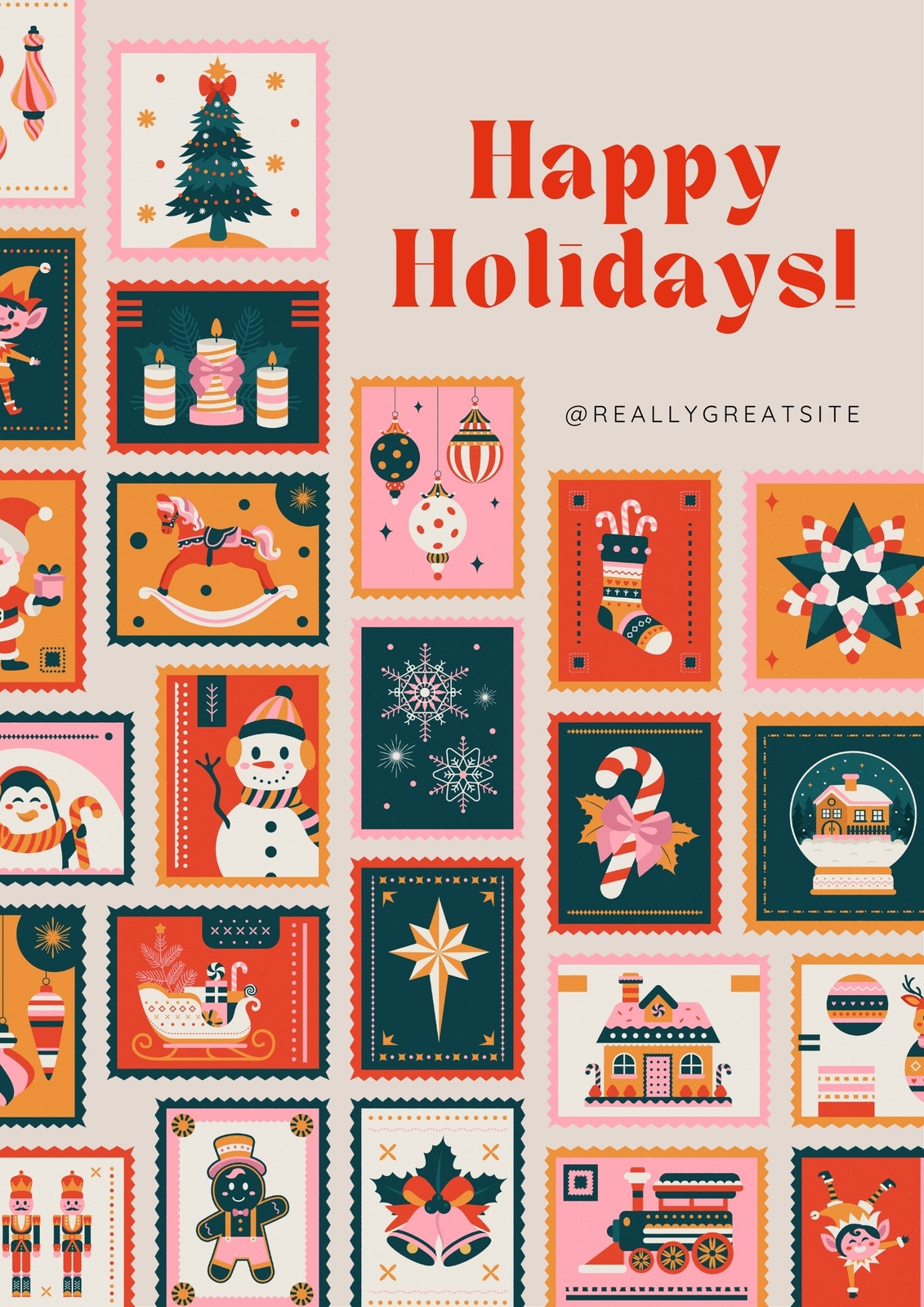 Free And Customizable Happy Holidays Templates