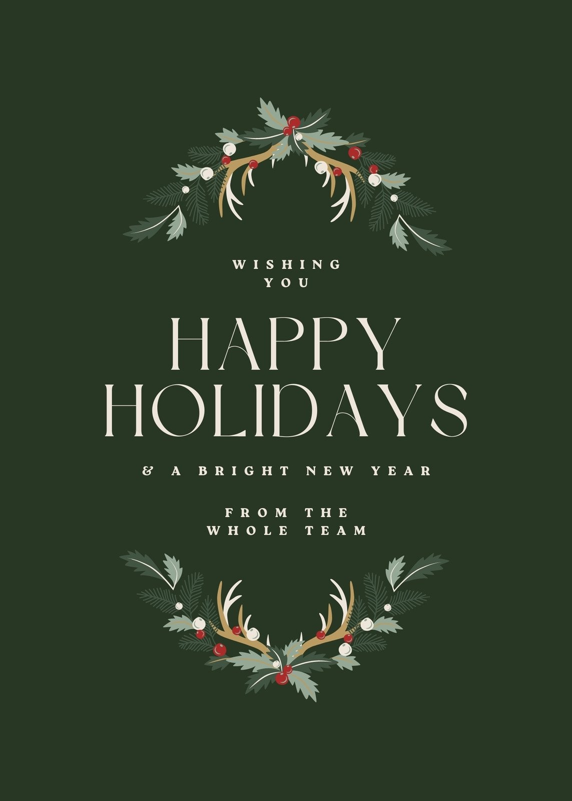 Free And Customizable Happy Holidays Templates