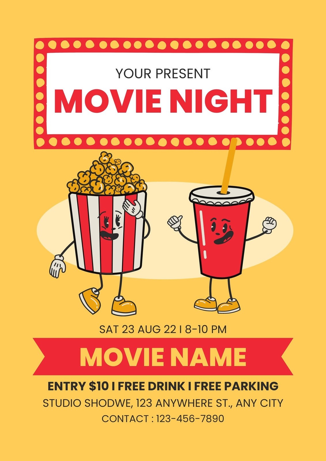 Free And Customizable Movie Templates