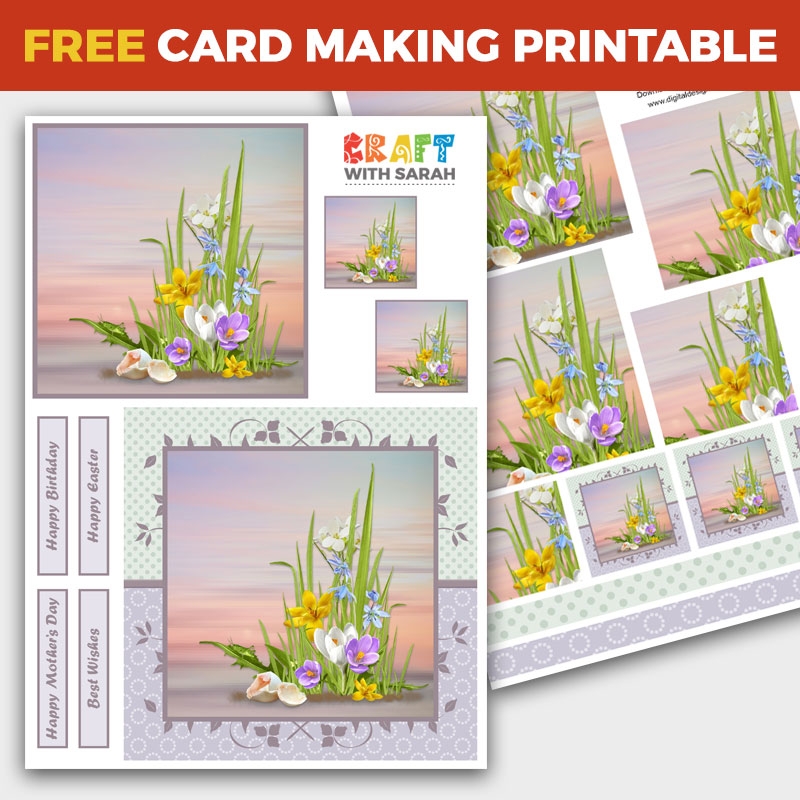 Free Card Making Downloads Craft With Sarah