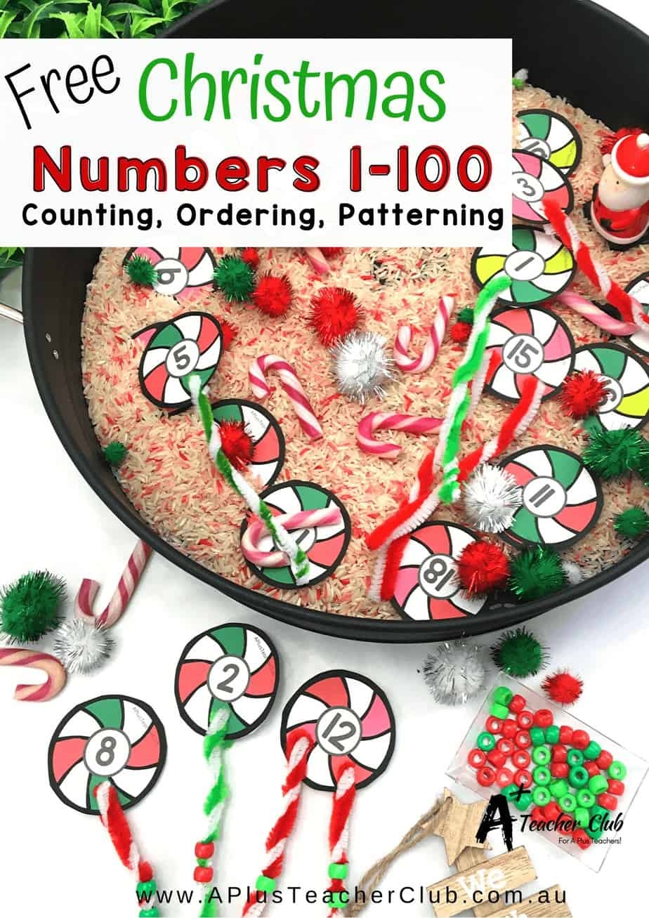 Christmas Numbers Printable Free