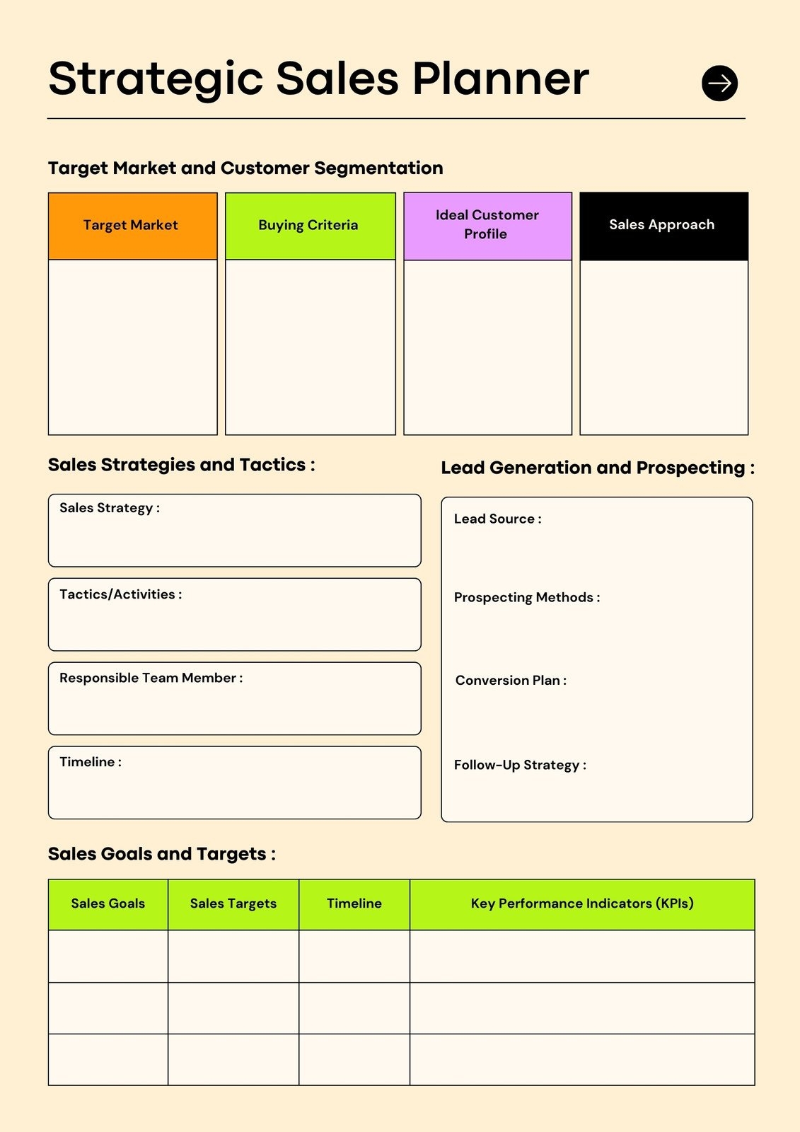 Free Custom Printable Business Planner Templates Canva