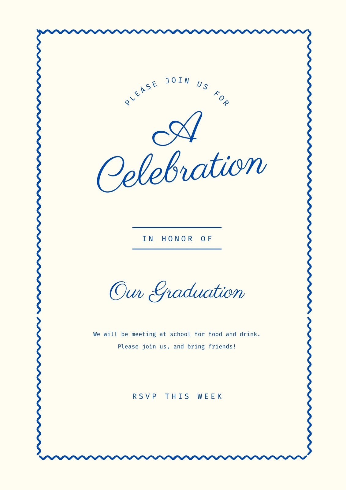 Free Customizable Printable Graduation Invitations