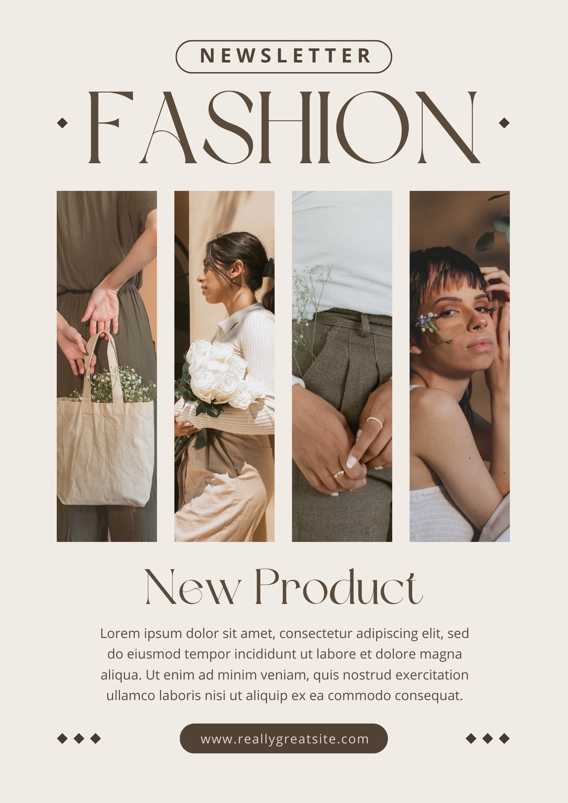 Free Customizable Fashion Newsletter Templates Canva