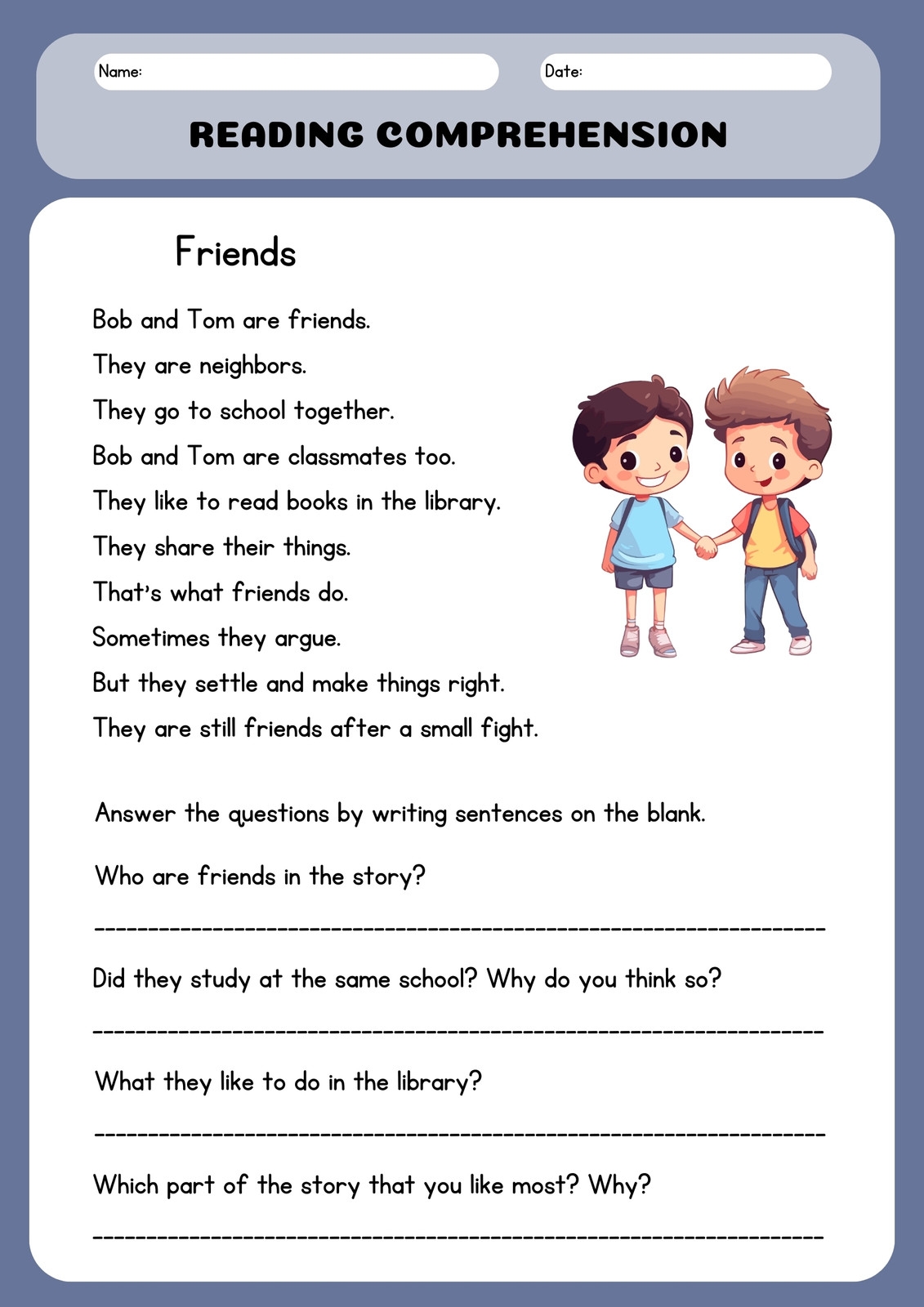 Free Customizable Friendship Worksheet Templates Canva