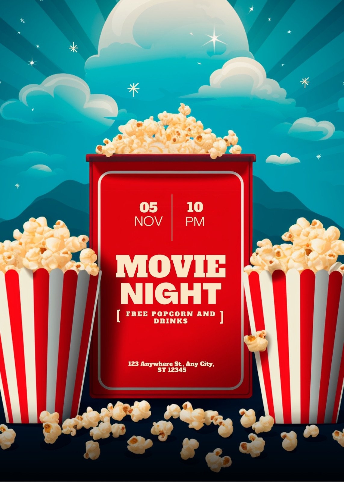 Free Printable Movie Flyer Templates