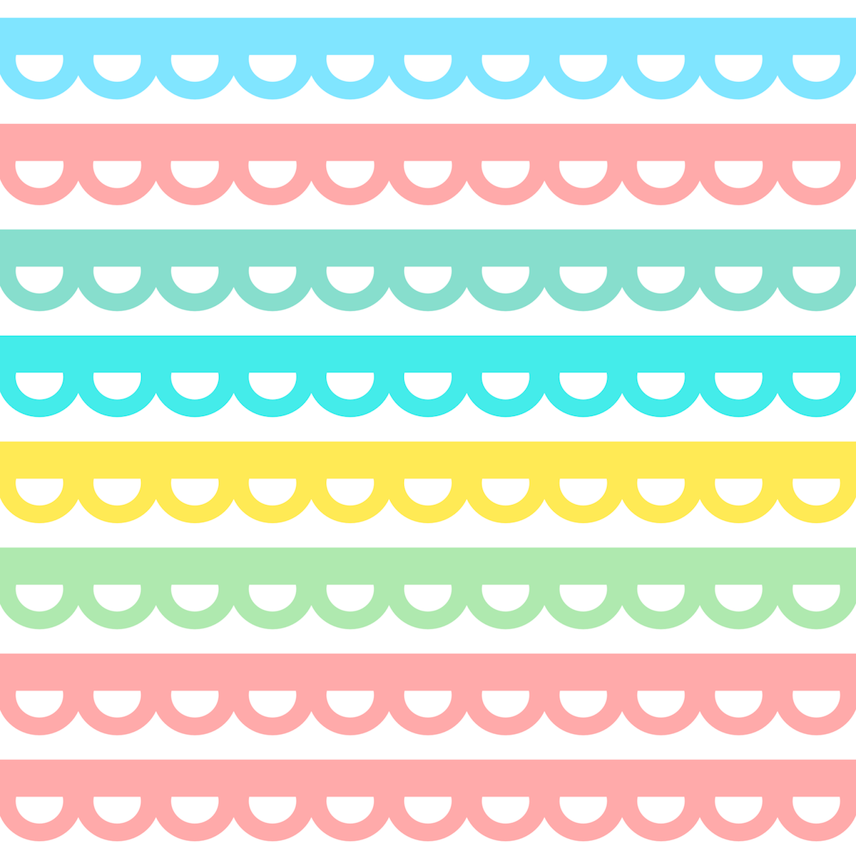 Free Digital Scalloped Border Scrapbooking Paper Ausdruckbares Geschenkpapier Freebie