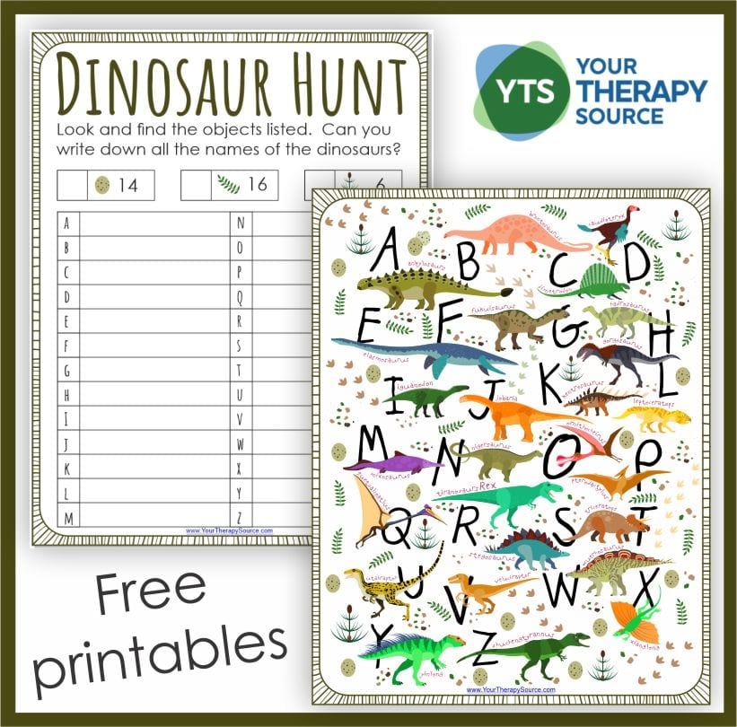 Dinosaur Printables Free
