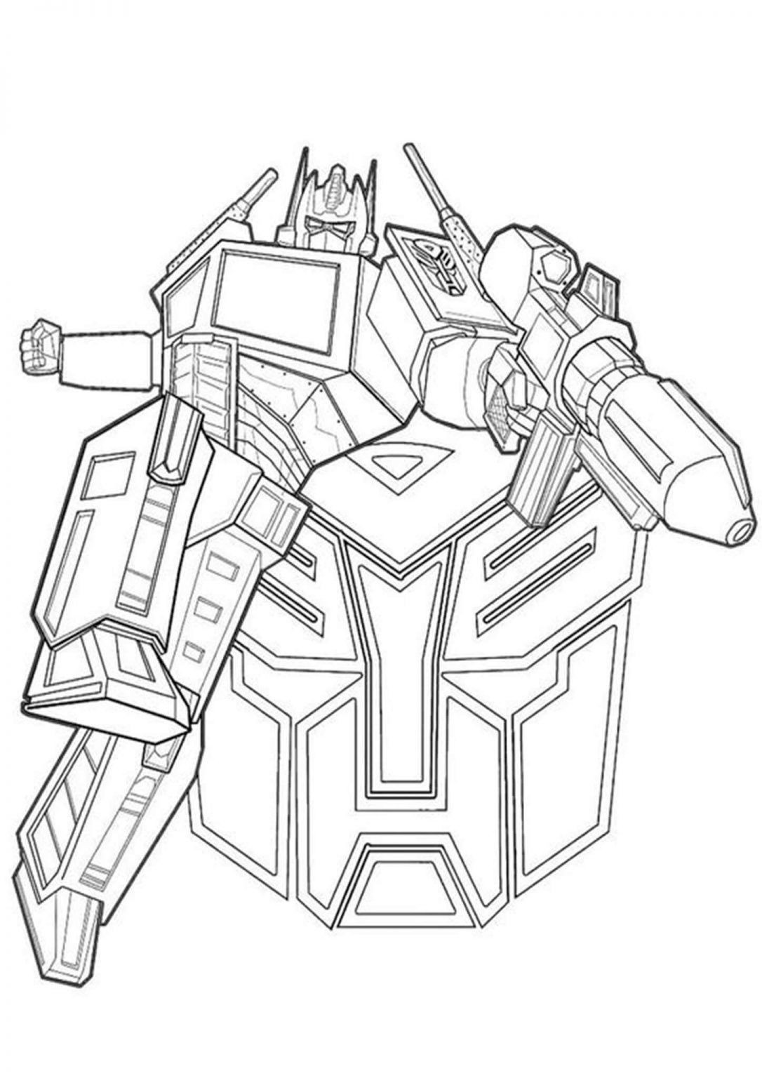 Free Easy To Print Transformers Coloring Pages