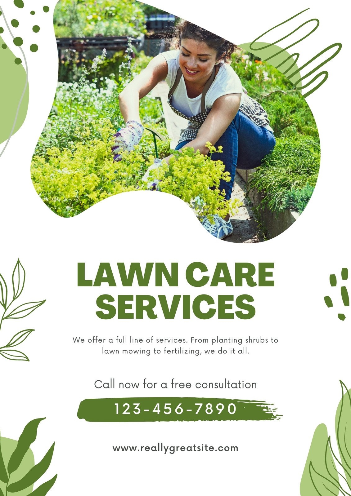 Free Editable Printable Lawn Care Flyer Templates Canva