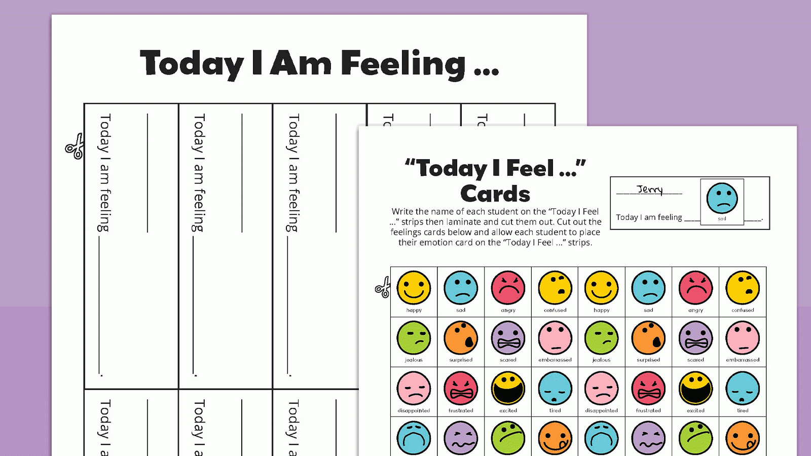 Free Printable Feelings Chart