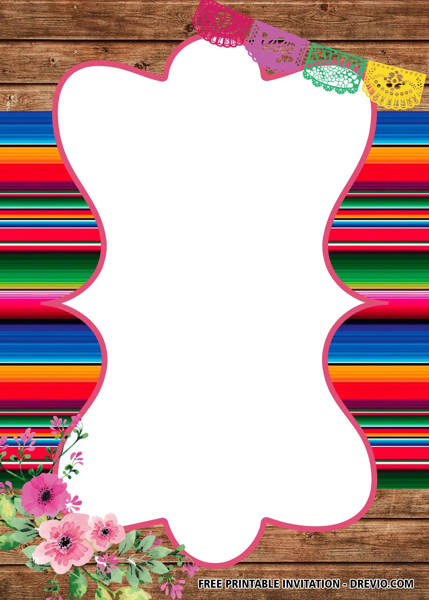 FREE Fiesta Baby Shower Invitation Templates