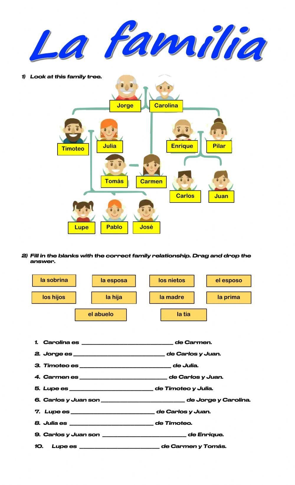 Free La Familia Worksheet Download Free La Familia Worksheet Png Images Free Worksheets On Clipart Library