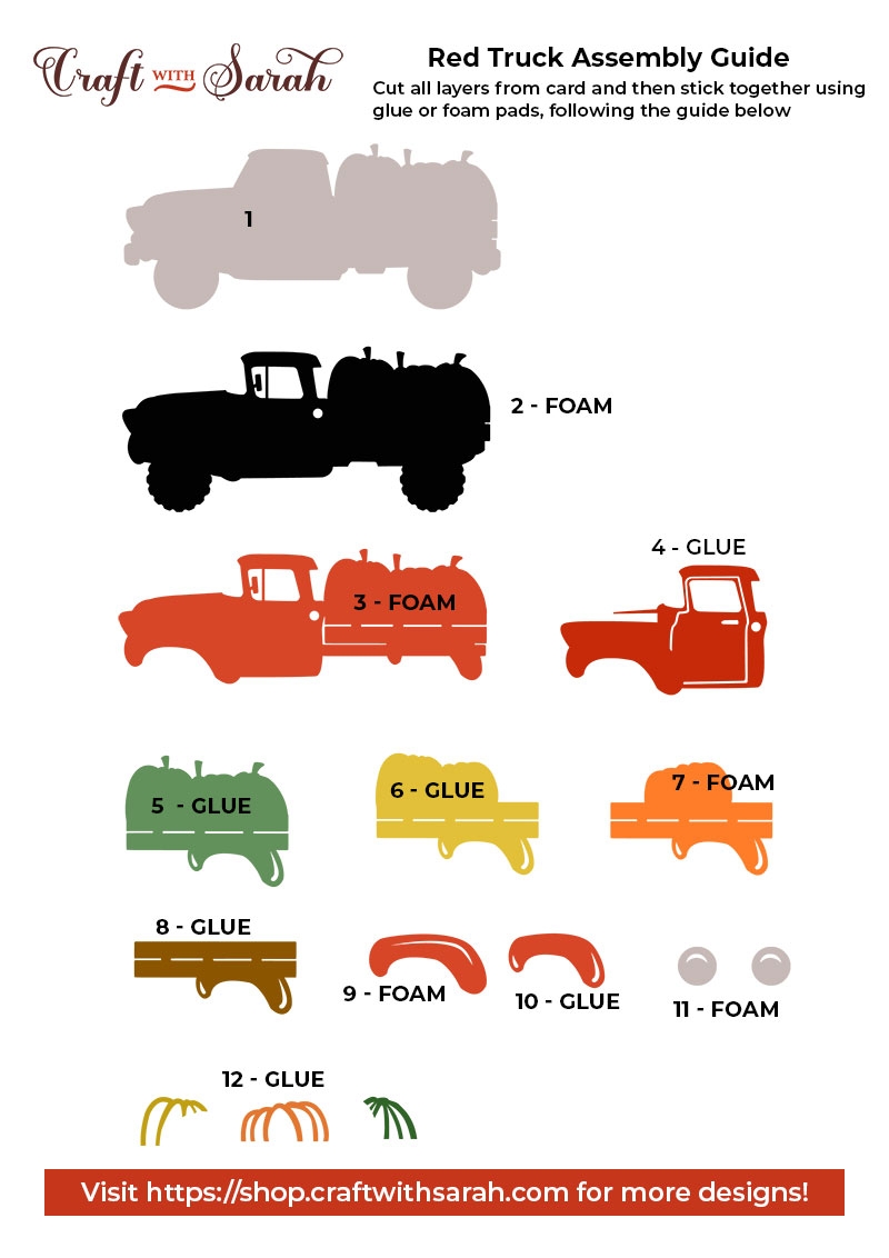 Free Printable Red Truck
