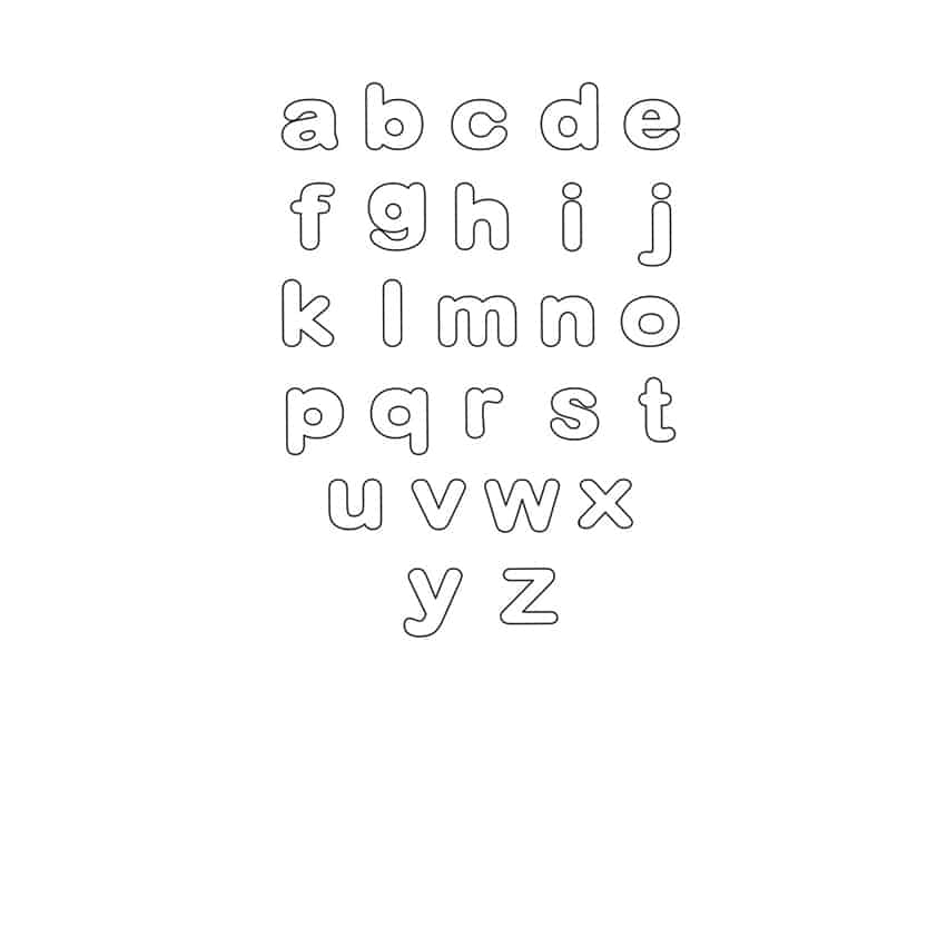 Free Lowercase Bubble Letters To Print Freebie Finding Mom