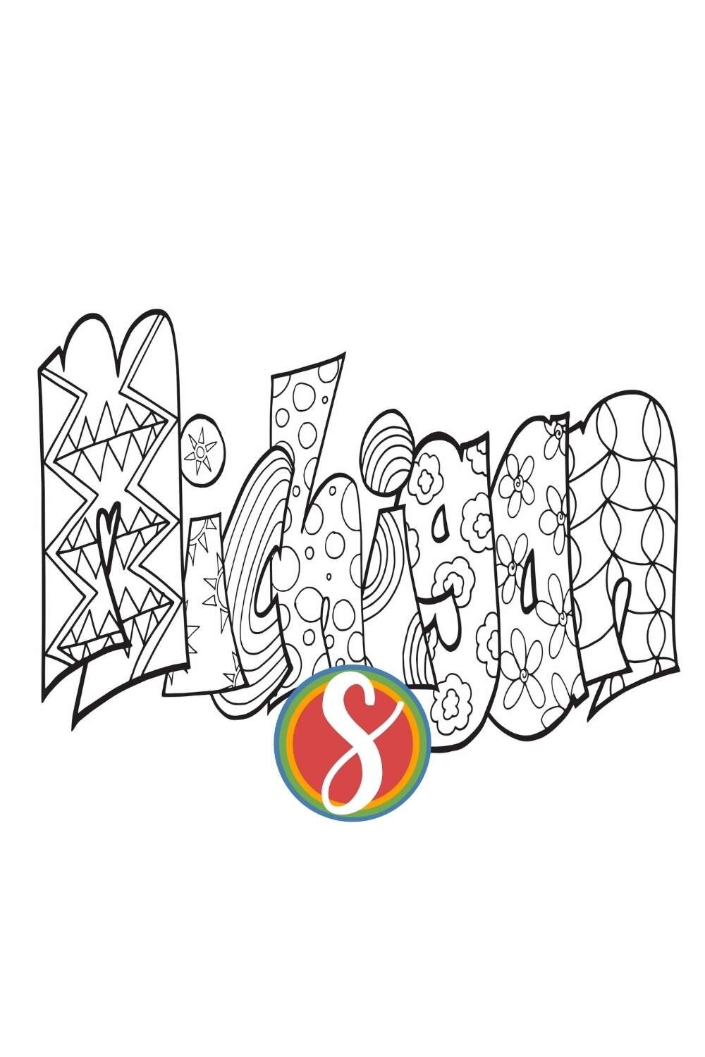 Free Michigan Coloring Pages Stevie Doodles