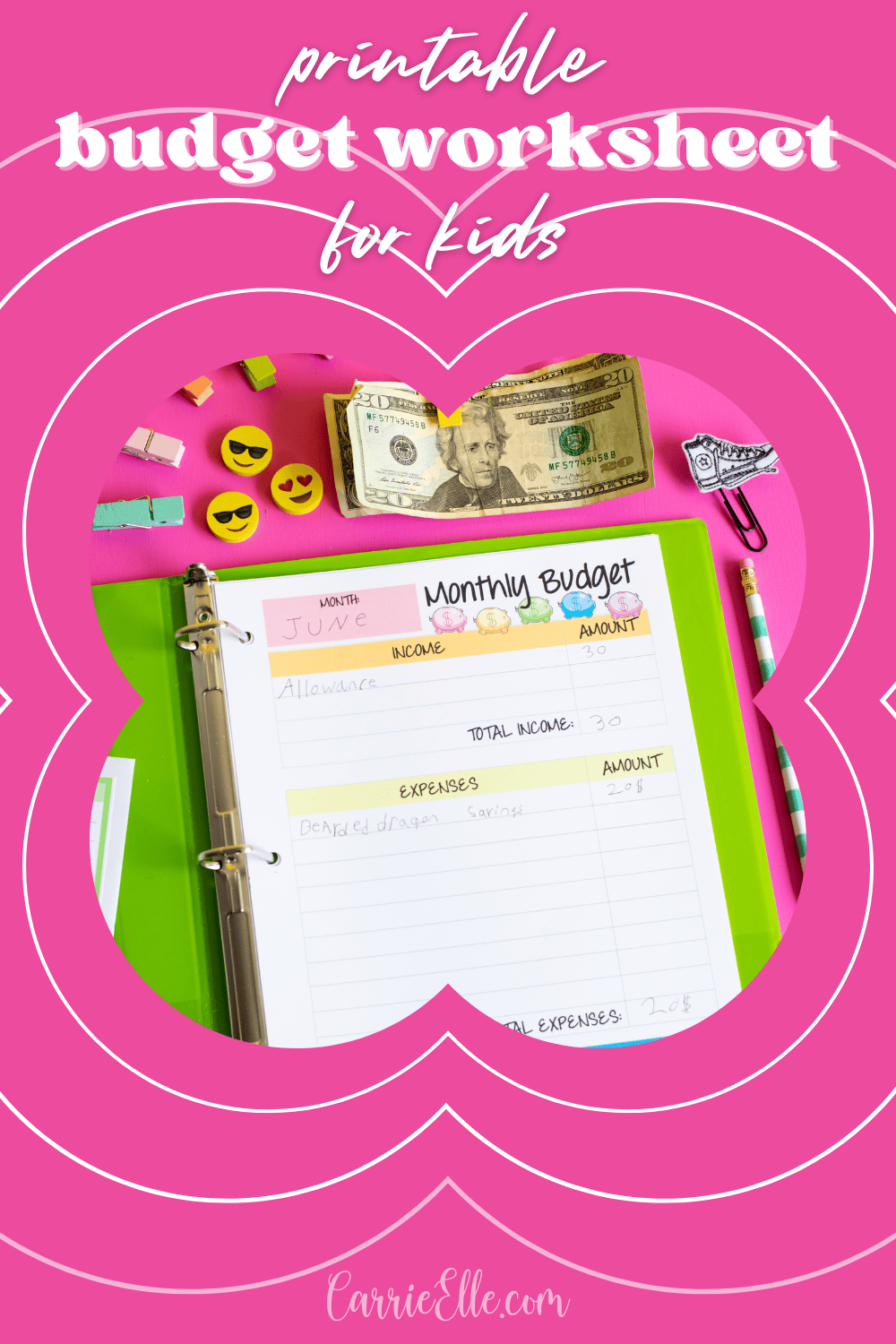 Free Printable Vacation Budget Worksheet