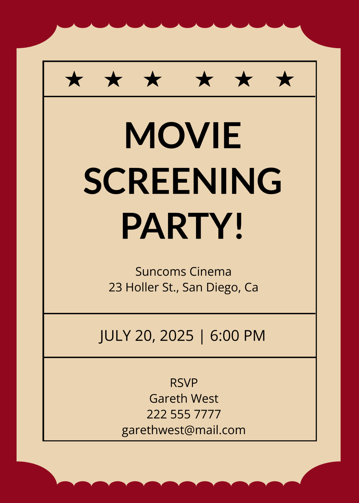 FREE Movie Ticket Templates Examples Edit Online Download Template 