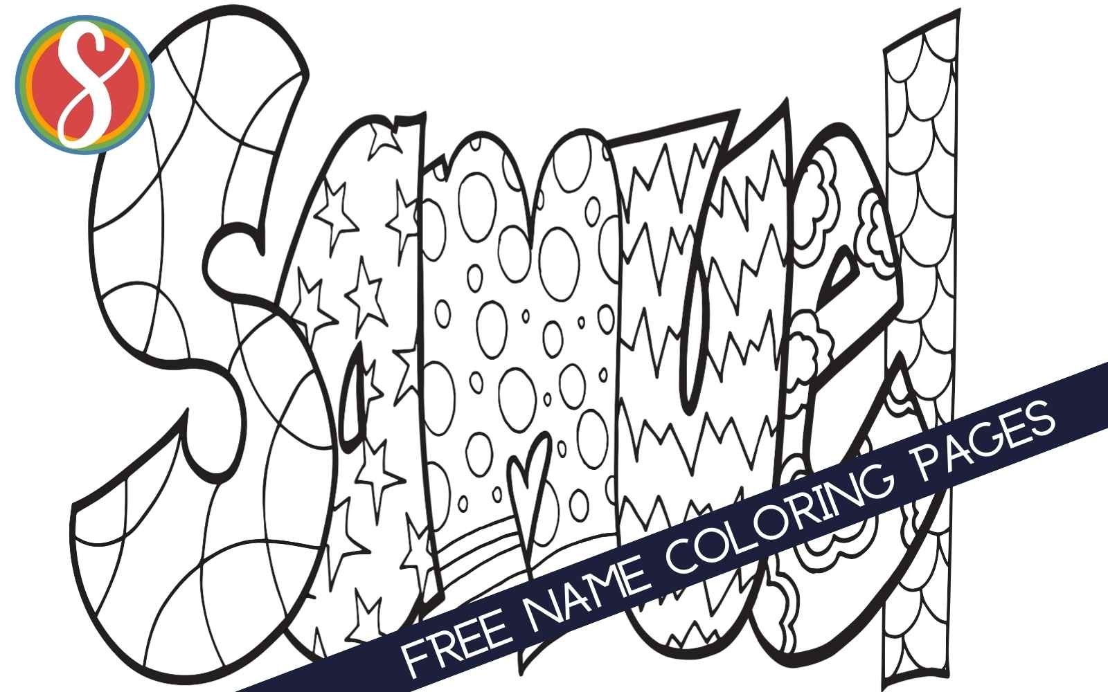 Free Printable Name Coloring Pages