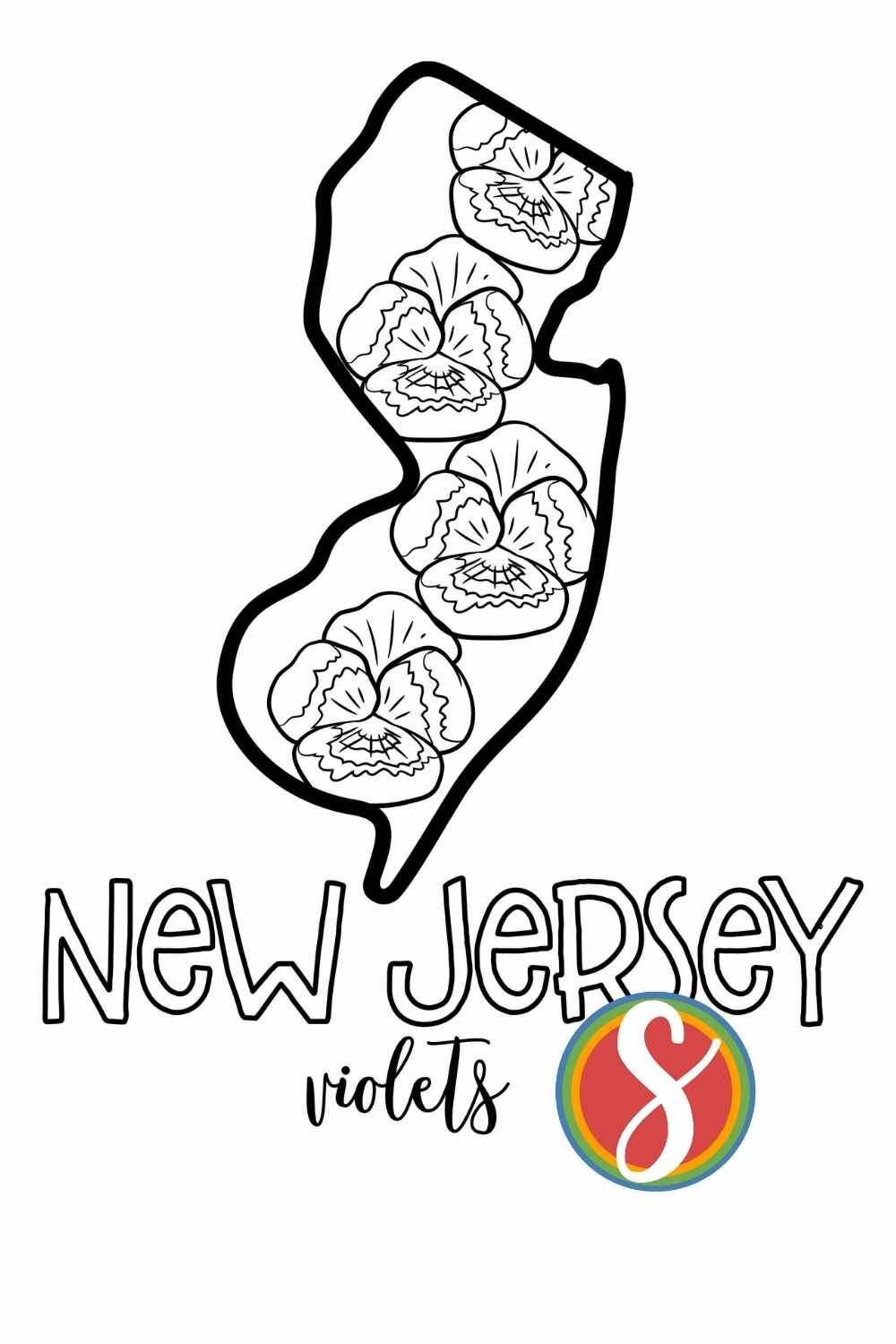 Free New Jersey Coloring Pages Stevie Doodles
