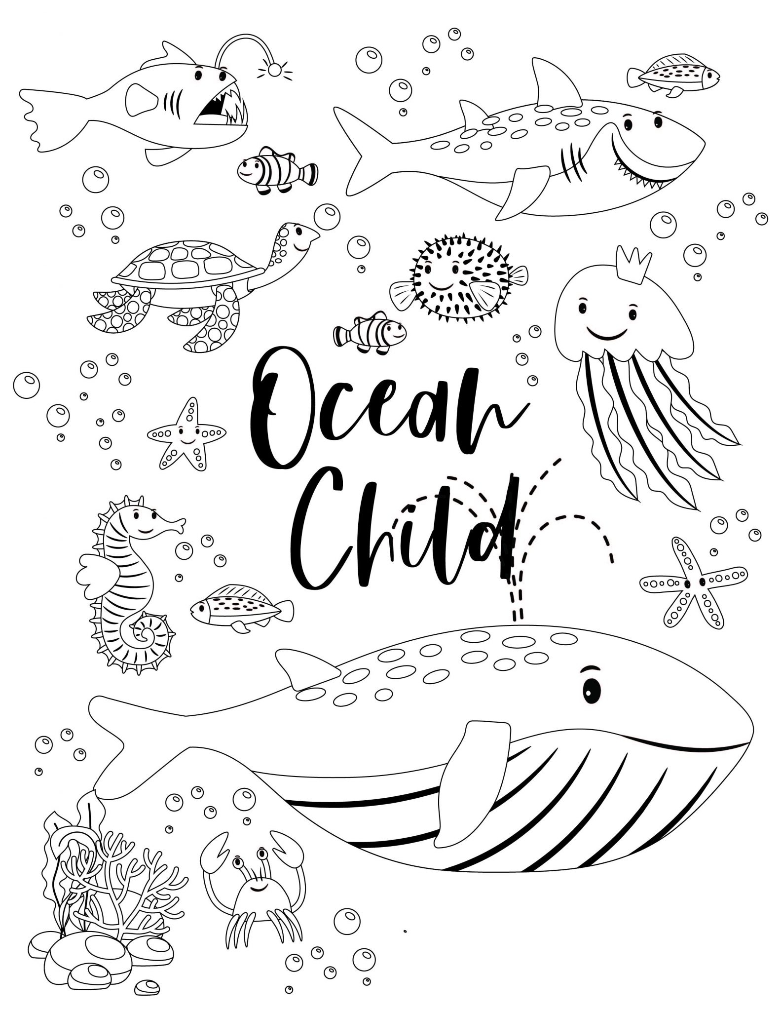 Preschool Ocean Theme Free Printables