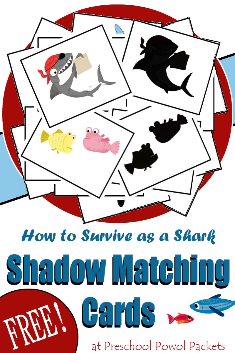 Free Preschool Printable Shadow Matching Cards How To Survive As A Shark