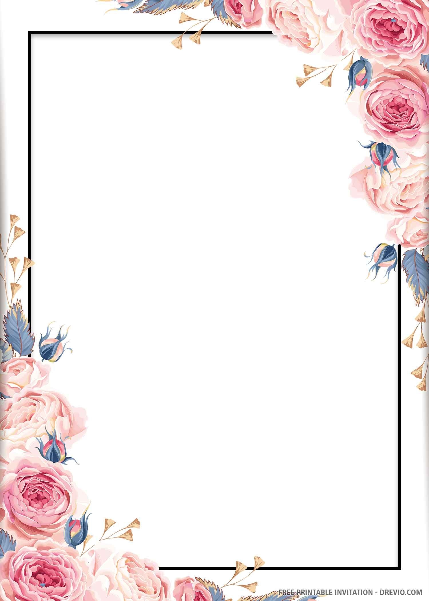 Free Printable Invitation Drevio Com