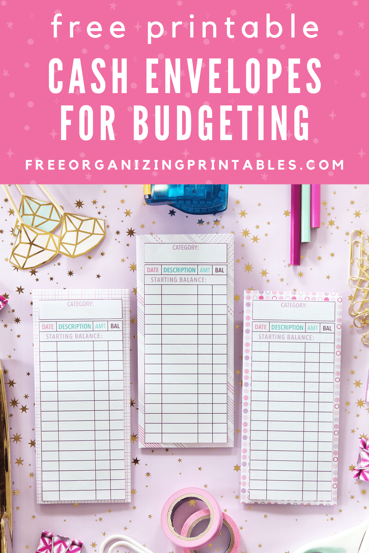 Free Cash Envelope Printables