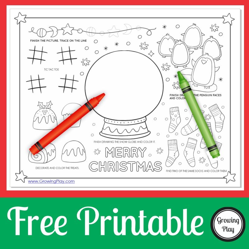 Free Printable Christmas Puzzles Growing Play