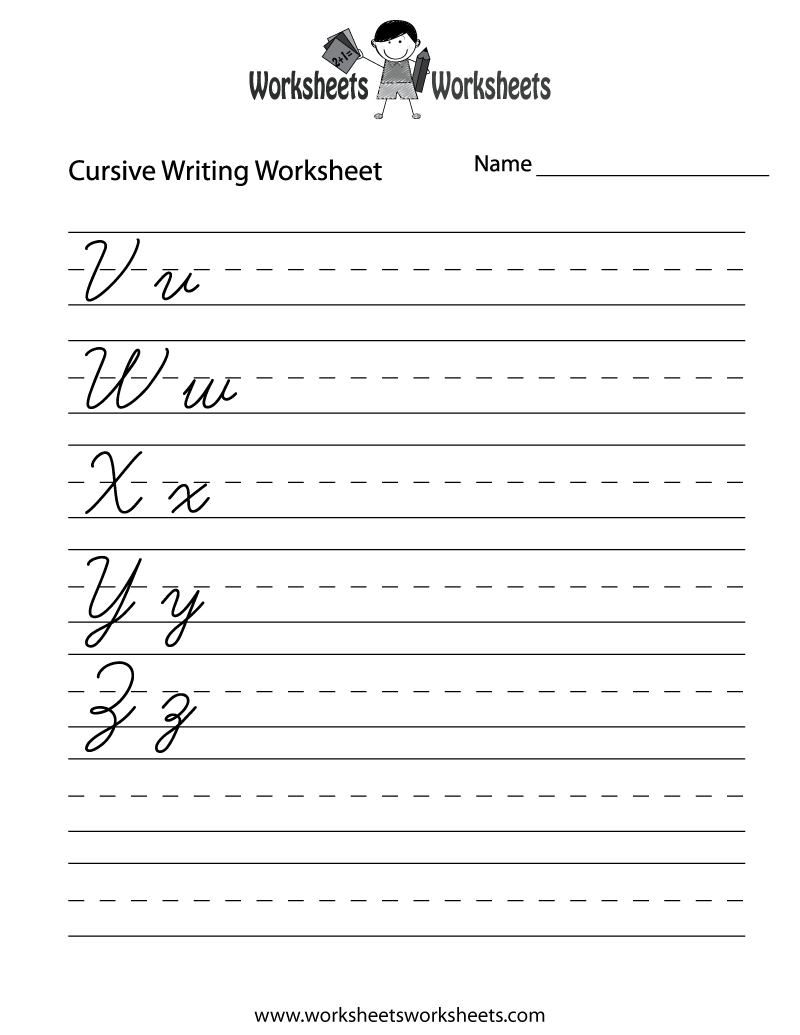 Free Printable Cursive Alphabets
