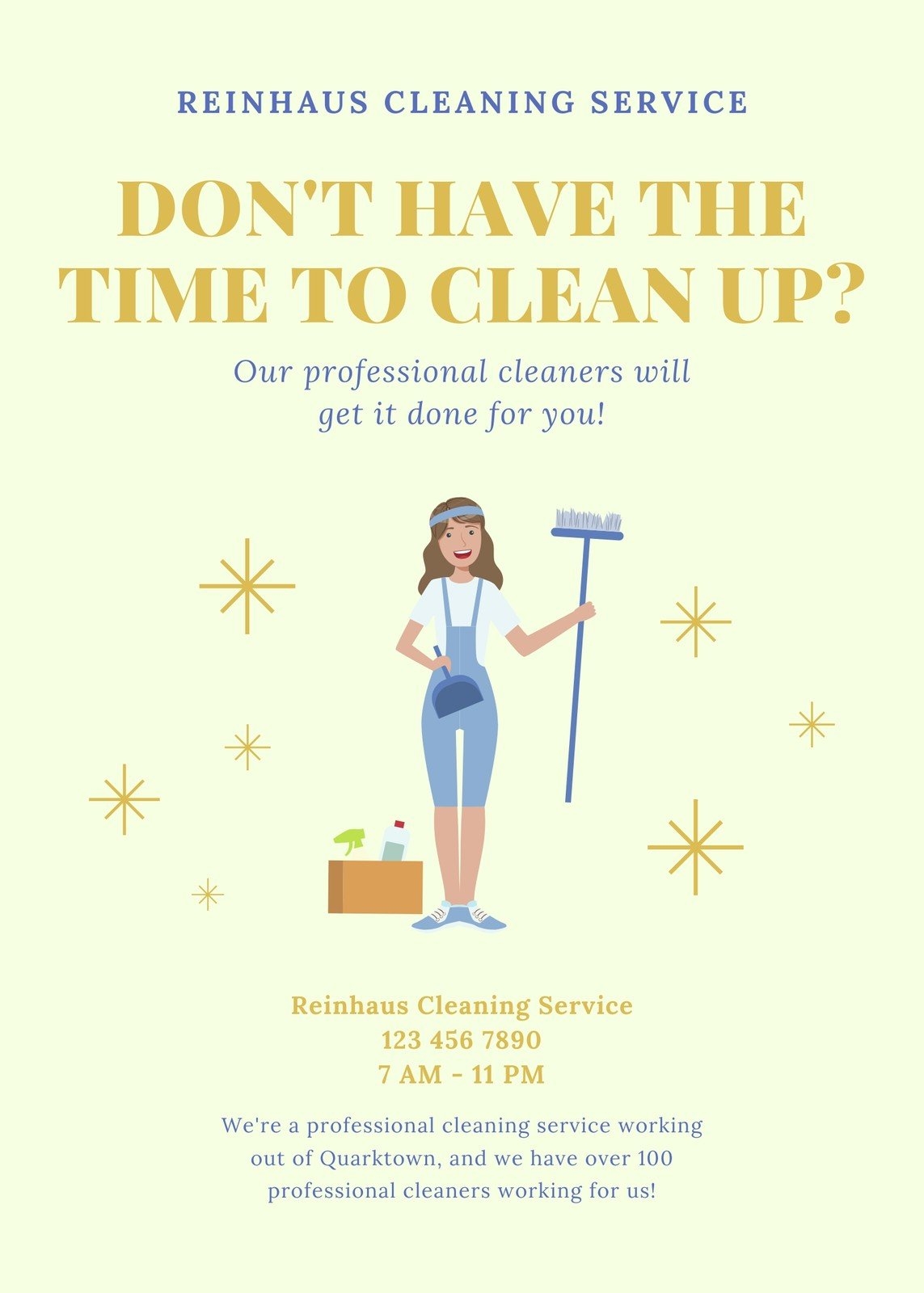 Free Printable Customizable Cleaning Flyer Templates Canva