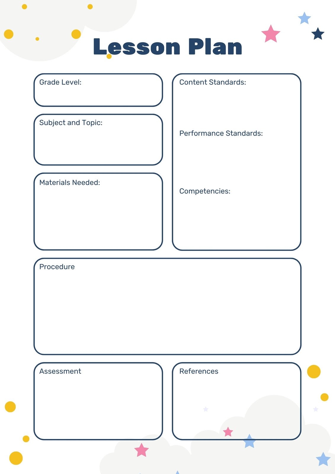 Free Printable Customizable Toddler Lesson Plan Templates Canva