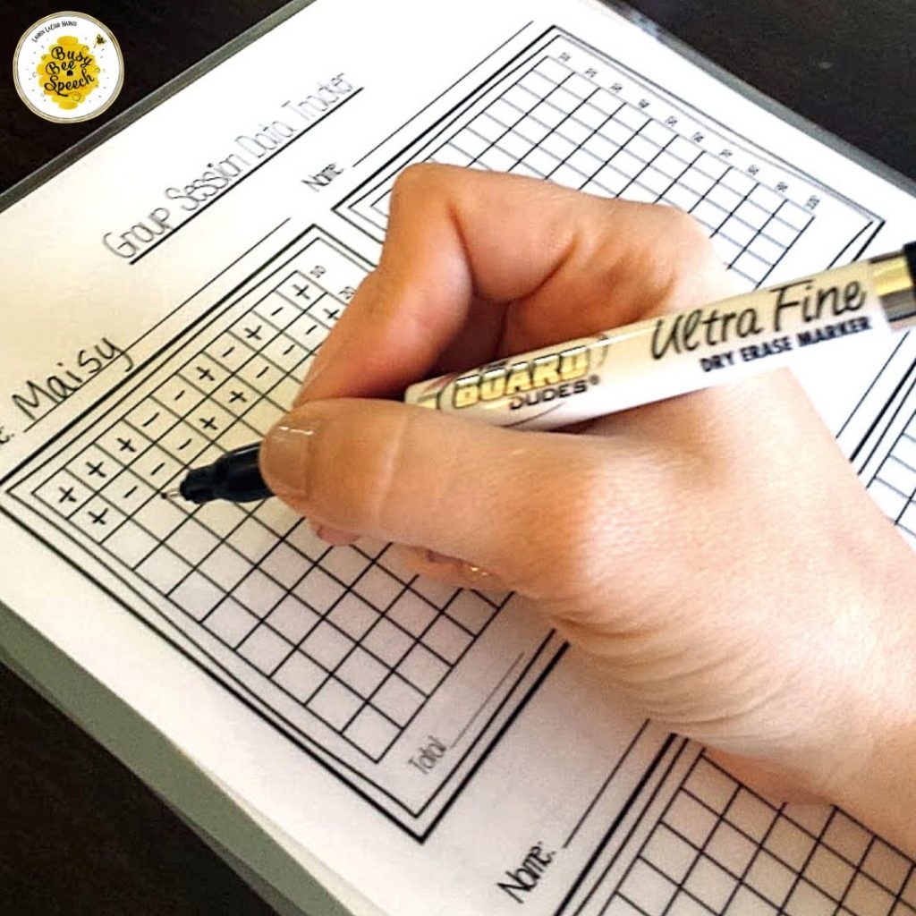 Free Printable Digital Speech Therapy Data Sheets Busy Bee Speech