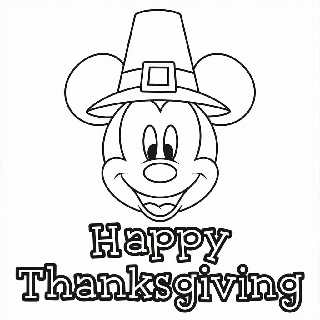 Free Printable Disney Thanksgiving Coloring Page Download Print Or Color Online For Free