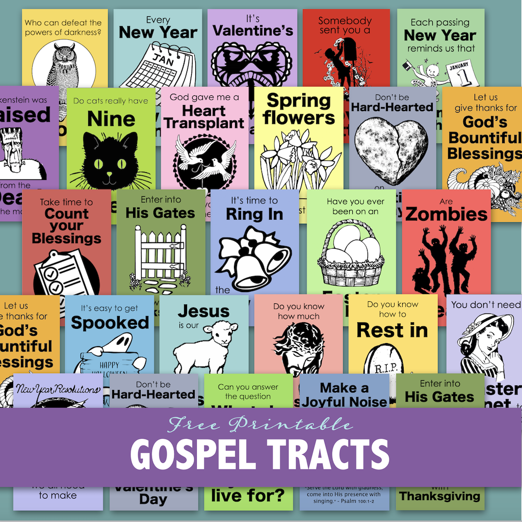 Free Printable Gospel Tracts For All Occasions Flanders Family Home Life