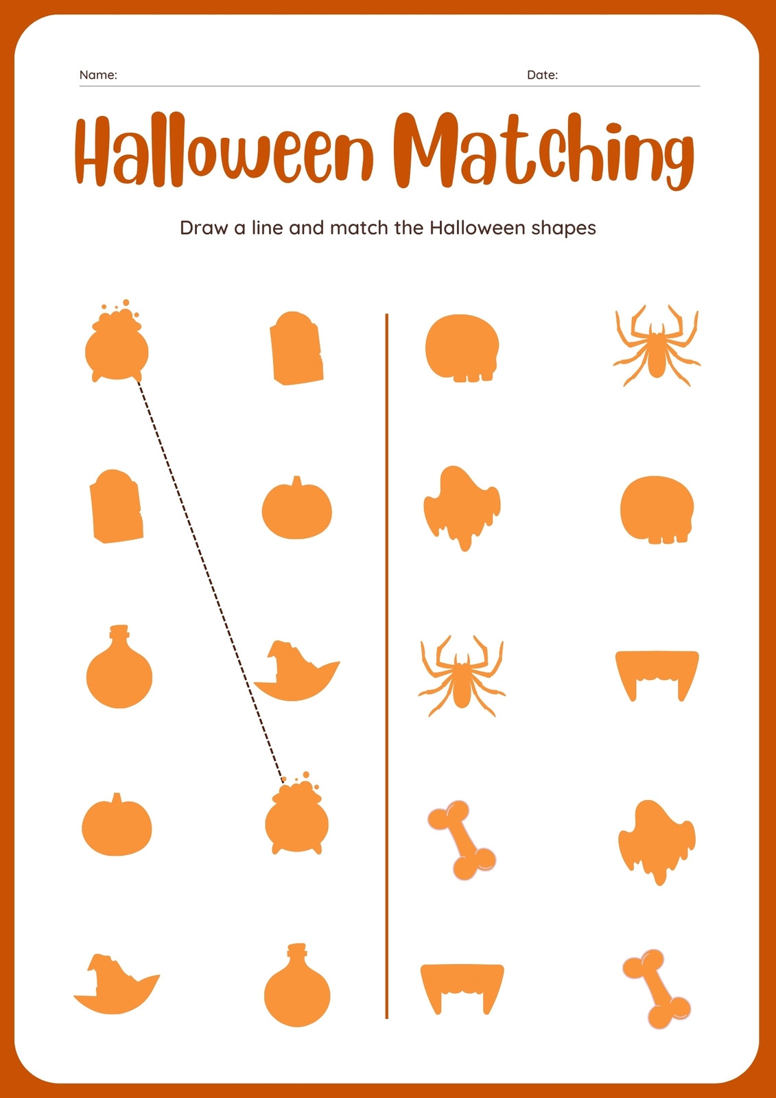 Free Printable Halloween Worksheet Templates To Edit Canva