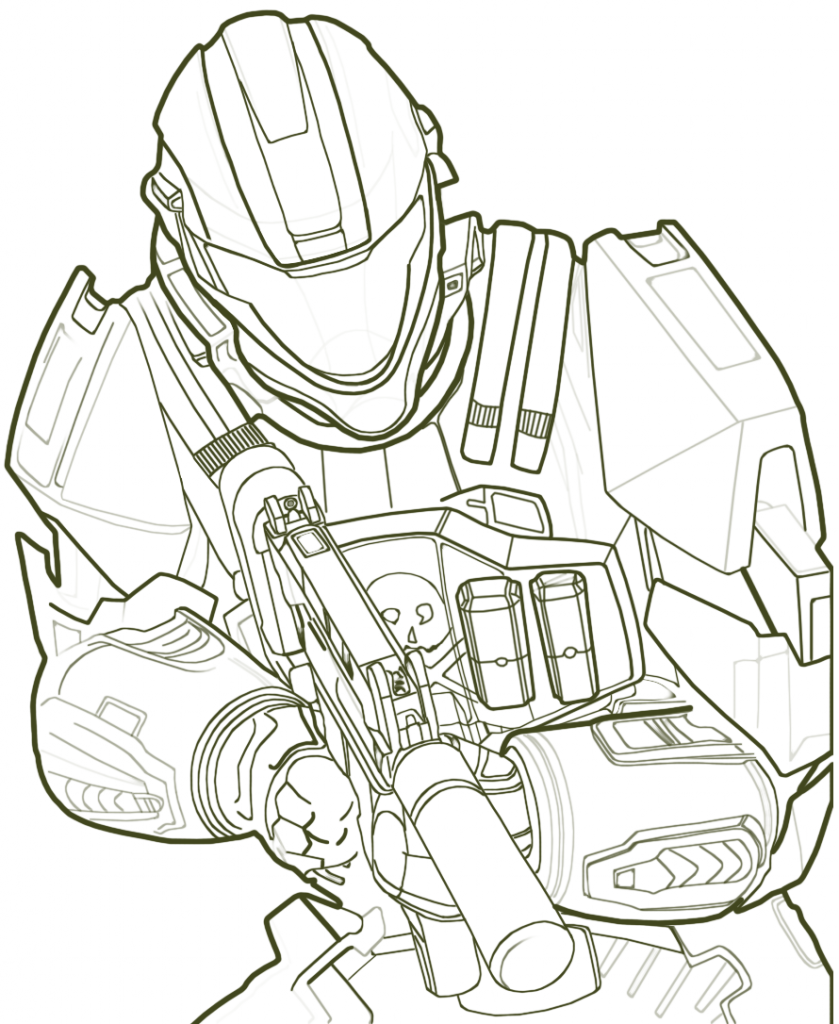 Free Printable Halo Coloring Pages