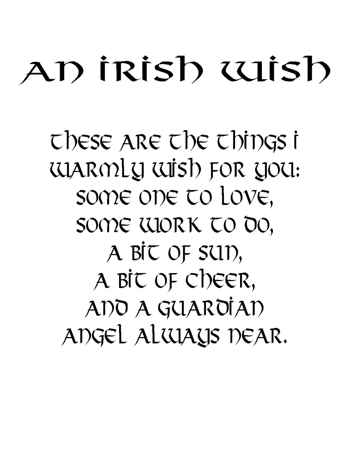 Free Printable Irish Sayings Miss Kopy Kat