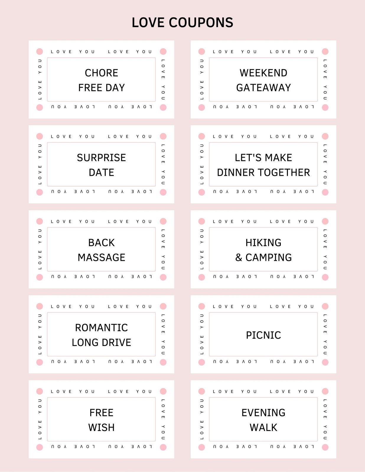 Boyfriend Free Printable Kinky Coupons