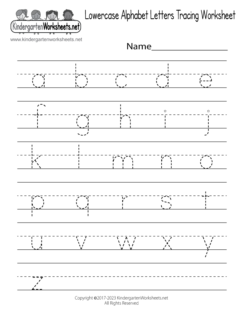 Free Printable Lowercase Alphabet Letters