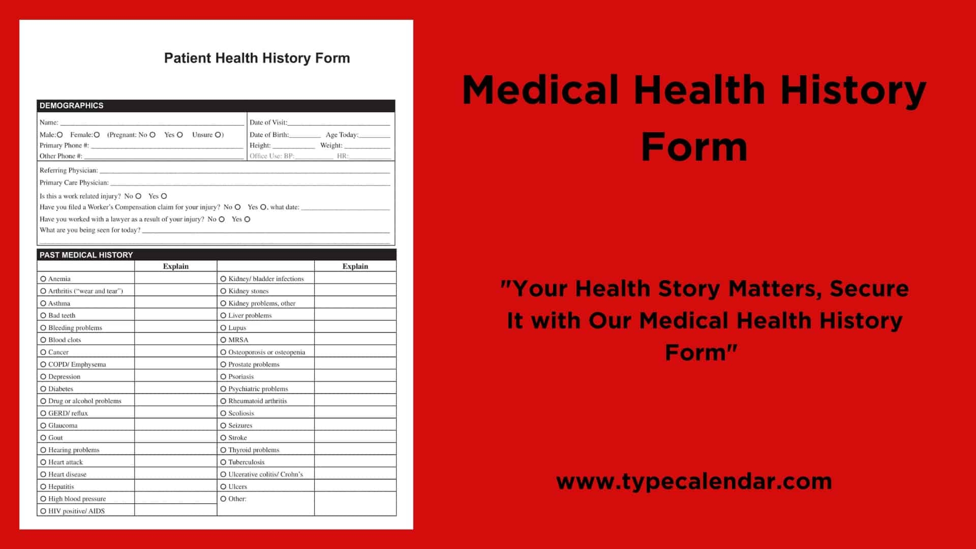 Printable Free Medical Forms