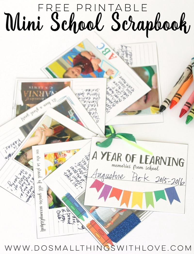 Free Printable Mini School Scrapbook Catholic Sprouts