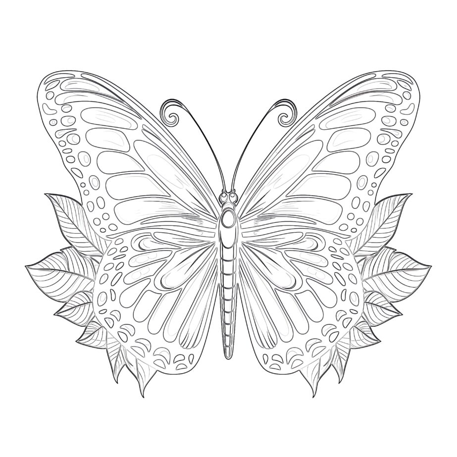 Free Printable Monarch Butterfly Coloring Pages Coloring Pages Mimi Panda