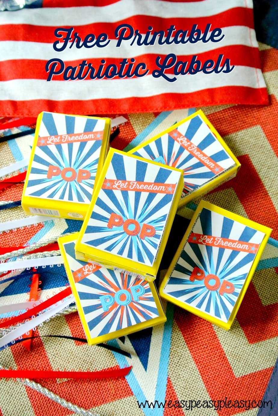 Free Printable Patriotic Party Pack Easy Peasy Pleasy