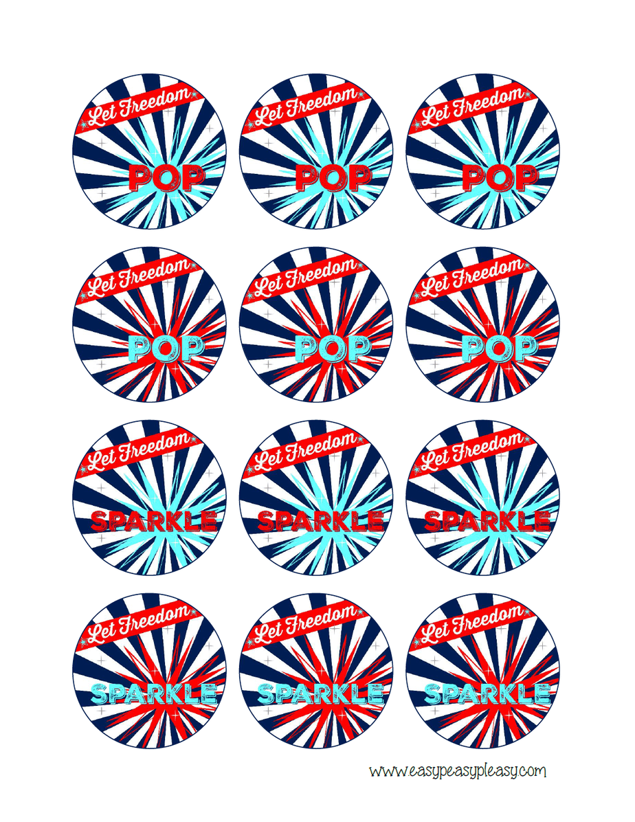 Free Printable Patriotic Party Pack Easy Peasy Pleasy
