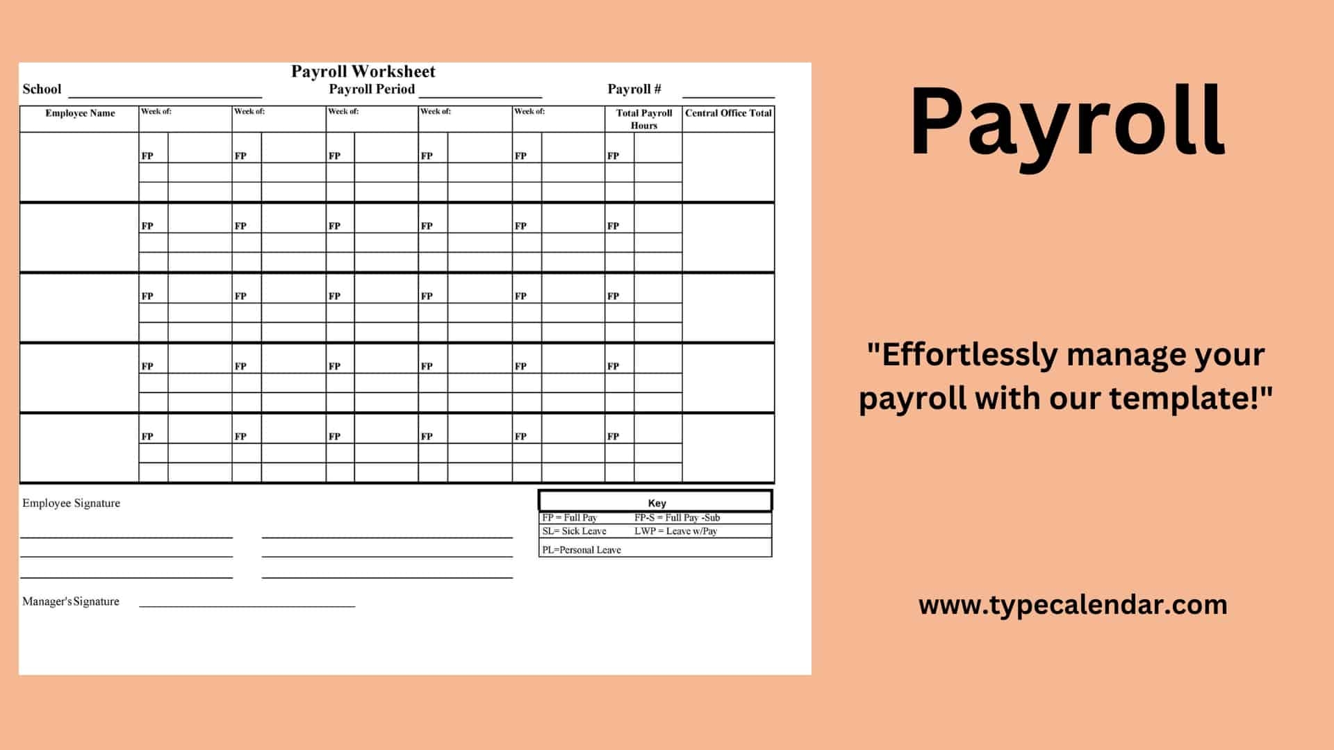 Free Printable Payroll Register